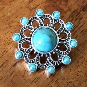 Snap Button Jewelry in Turquoise